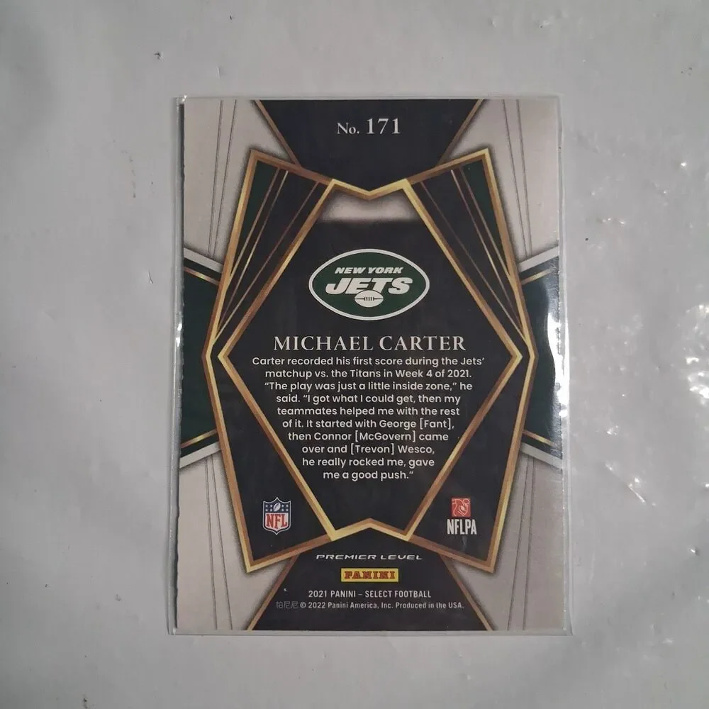 2021 Panini Select - Premier Level Michael Carter #171 (RC)